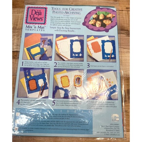Deja Views Mix N Mat Template for photo Archiving Elaborate #1 PA-1140 - Picture 2 of 2